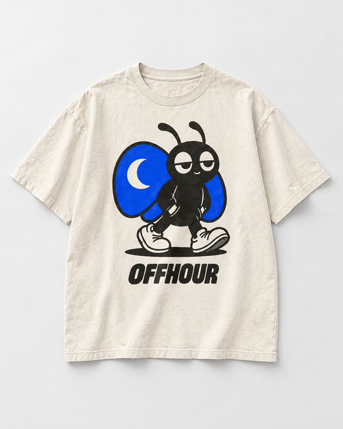 OFFHOUR Bone Tee — front concept preview