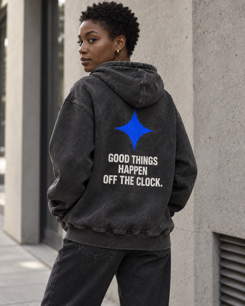 OFFHOUR After Hours Hoodie — street model concept preview
