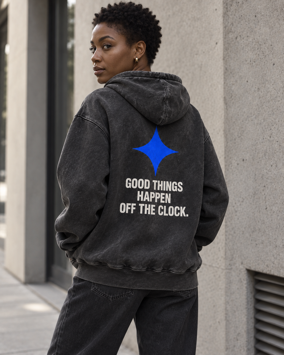 OFFHOUR After Hours Hoodie — street model concept preview