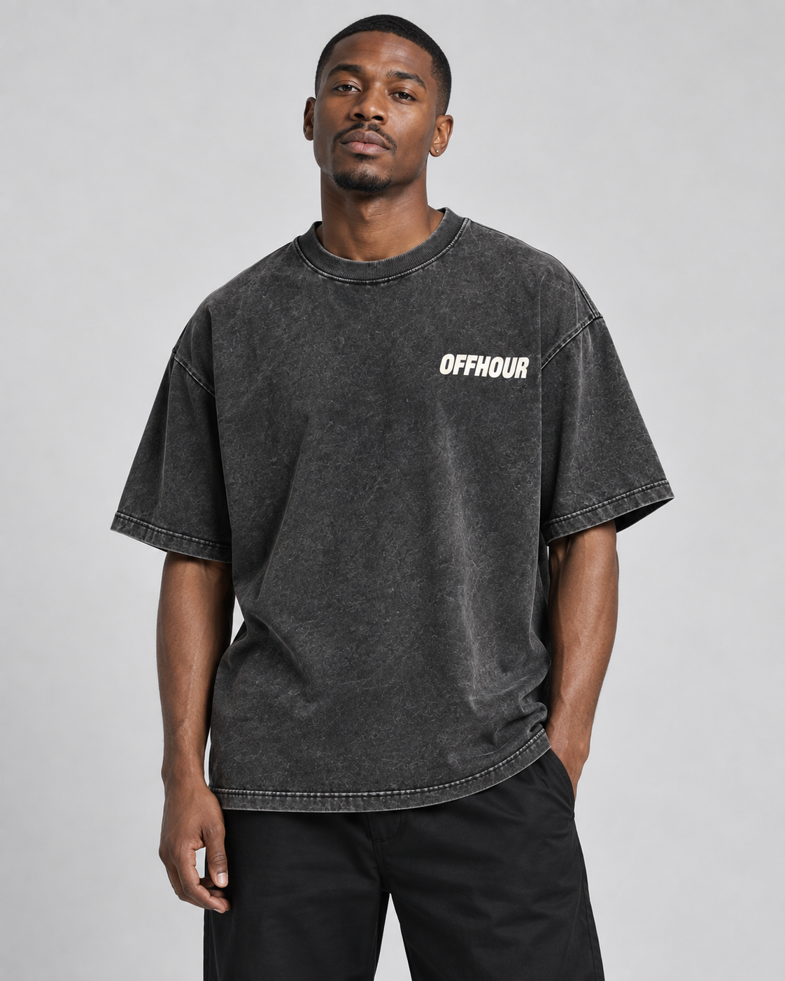OFFHOUR Milo Tee — studio model concept preview
